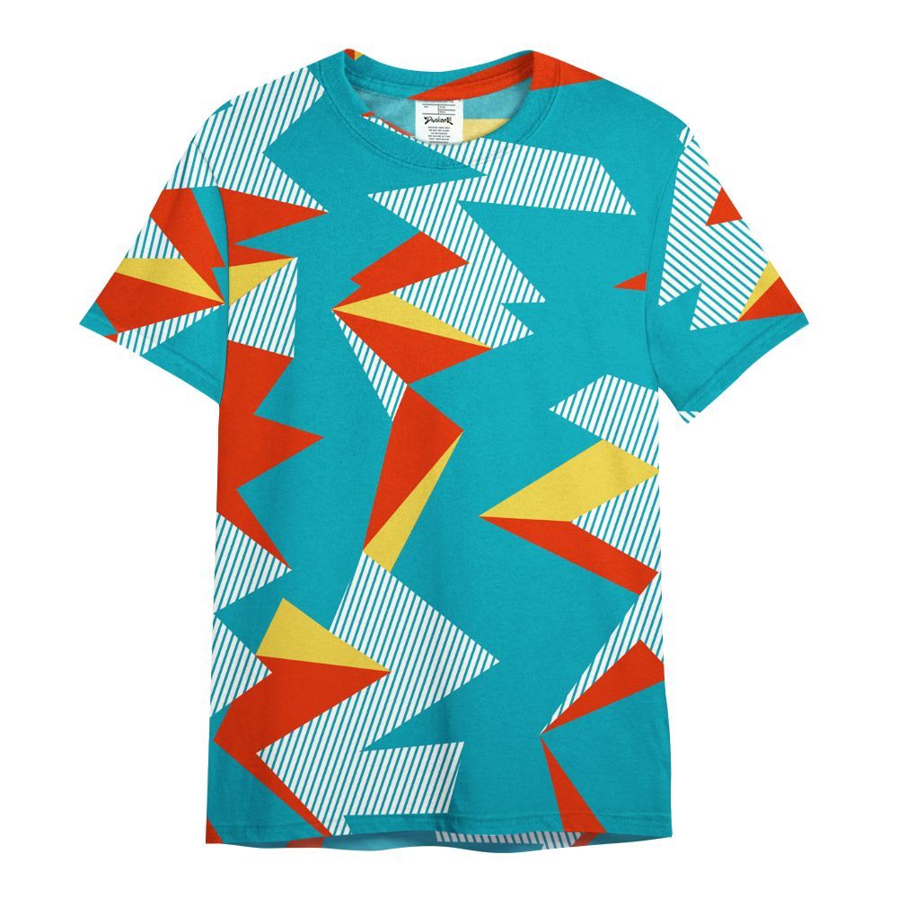 Shirt To Match Dunk Low KD 17 N7 - Geometric Camouflage Pattern All Over Print