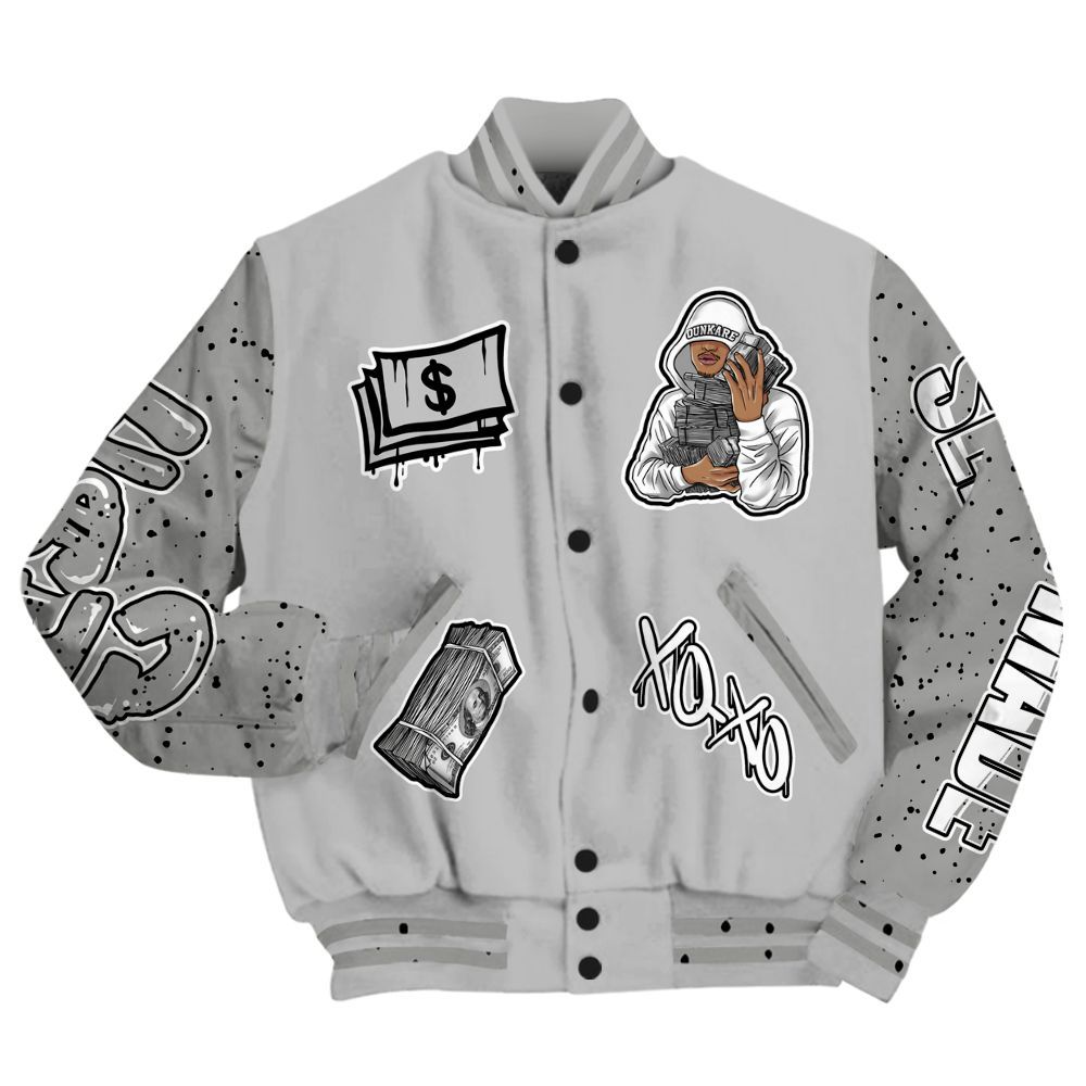 Varsity Jacket To Match Retro White Oreo 4s - Selfmade Unique All Over Print