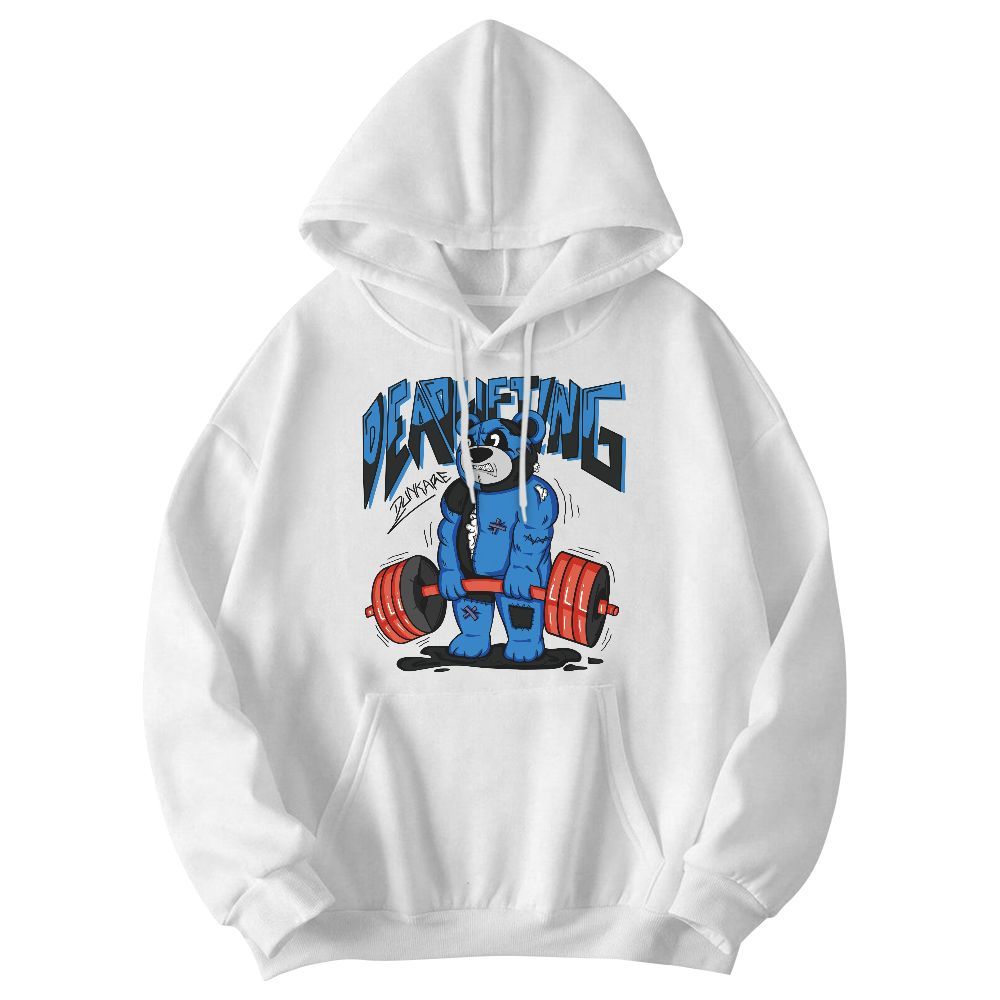 Sweatshirt To Match Hi-Res Blue 700s - Deadlifting Bear Graphic