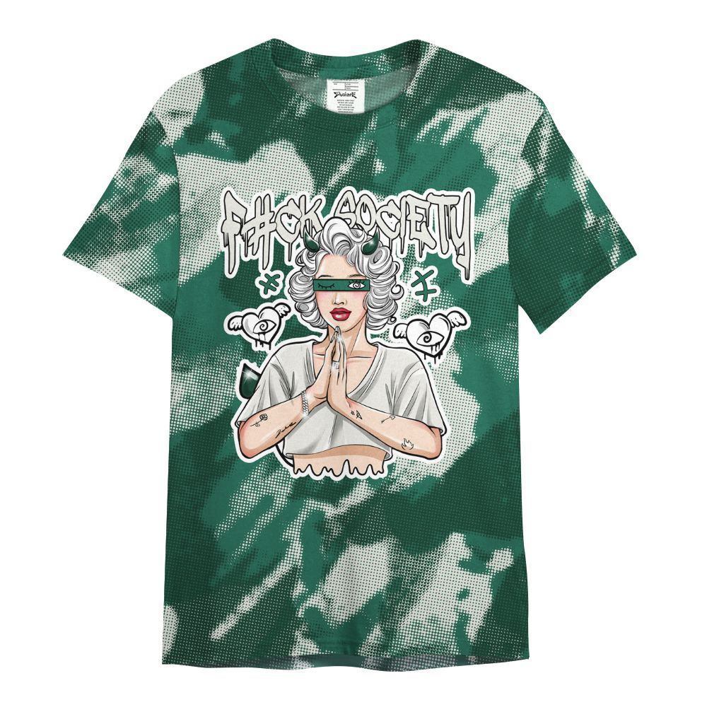 Shirt To Match Oxidized Green 4s - F#ck Xociety Halftone All Over Print