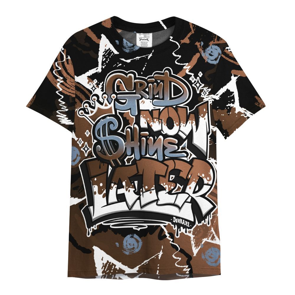 Shirt To Match Air Foamposite Metallic Copper - Grind Shine Later Drip All Over Print