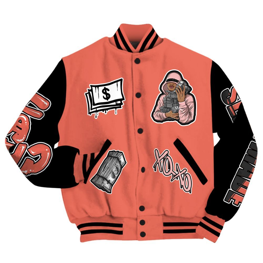 Varsity Jacket To Match Low OG PSG 1s - Selfmade Unique All Over Print