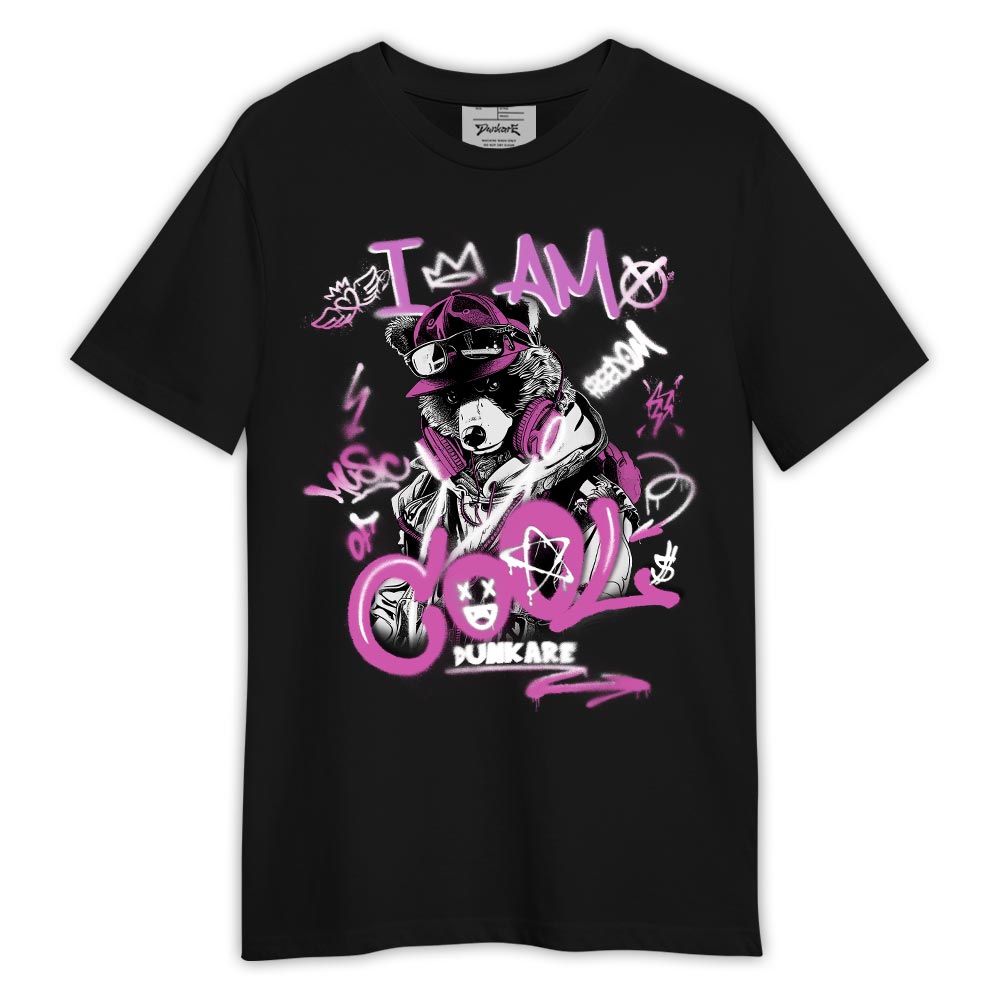 Shirt To Match Hyper Violet 4s - I Am Cool Bear Shirt Outfit Hyper Violet 4s 1305 HDT