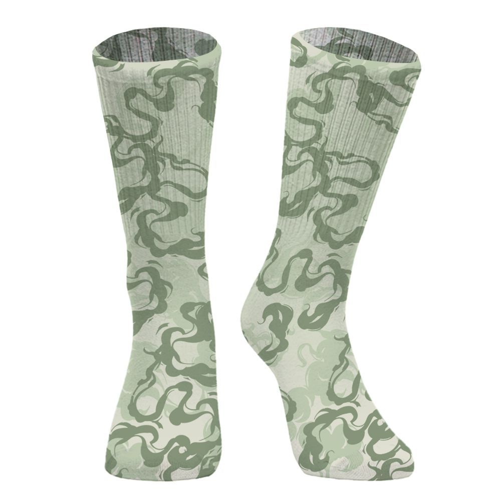 Sock To Match Seafoam Sail 4s - Color Smoke Graphic