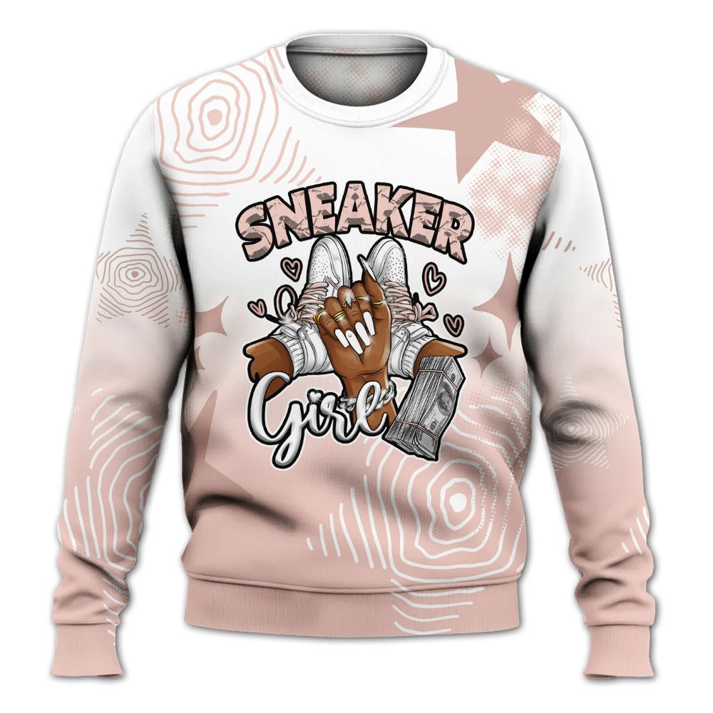 Sweatshirt To Match Low Legend Pink 11s - Sneakerz Girlz Unique Starz All Over Print