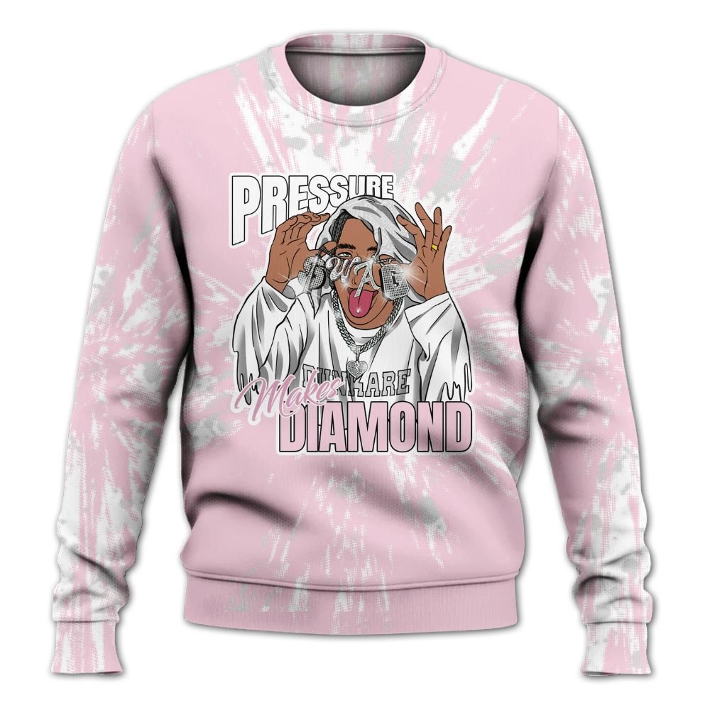 Sweatshirt To Match Orchid 4s - Pressures Makes Sweatshirt To Match Lux All Over Print