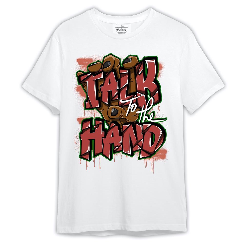 Shirt To Match Dune Red 13s - Talk To The Hand Spray Shirt Outfit