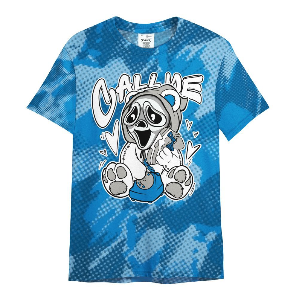 Shirt To Match Military Blue 4s - Call Me Bear Abstract Halftone All Over Print
