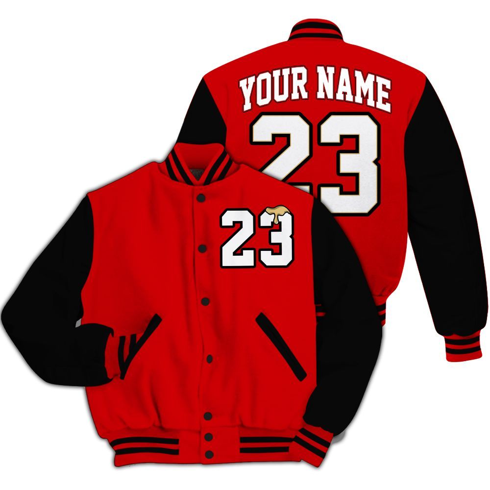 Varsity Jacket To Match Ja 2 Halloween - Custom Name Number 23 Drip All Over Print