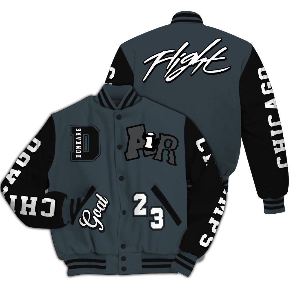 Varsity Jacket To Match Air Max Sunder Gore Tex Black - AIR Number 23 GOAT All Over Print