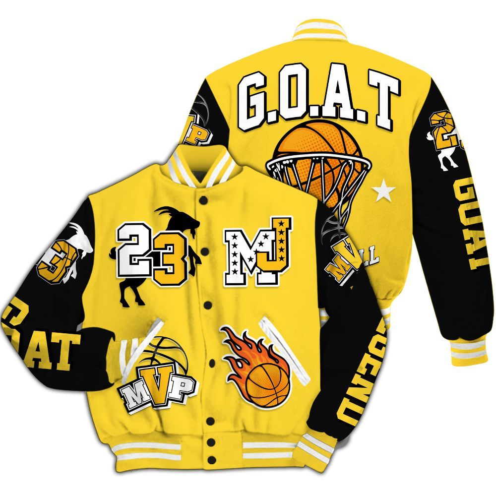 Varsity Jacket To Match Mid New Love 2025 1s - 23 Goat MVP Basketball All Over Print