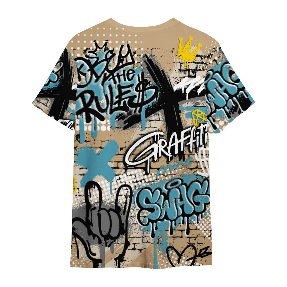 Shirt To Match H-Town 11s - True It Real Graffiti Streetwear All Over Print