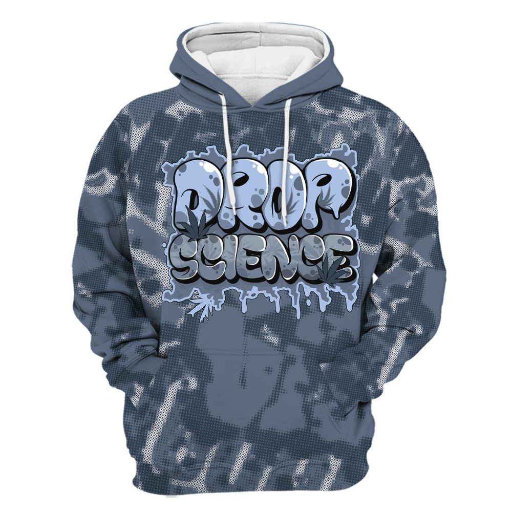Hoodie To Match Low Diffused Blue 11s - Drop Science Street All Over Print