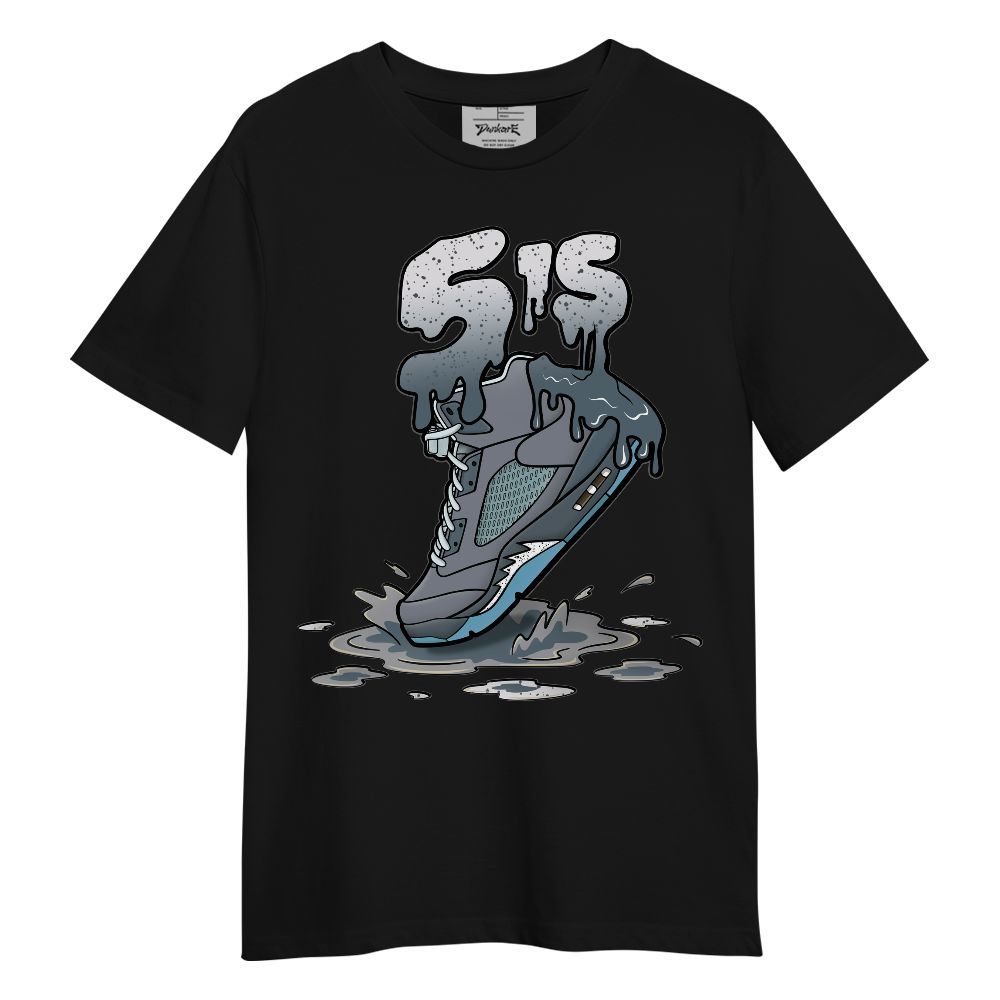 Shirt To Match Retro Light Graphite Wolf Grey 5s - Sneaker Sludges Drip Graphic