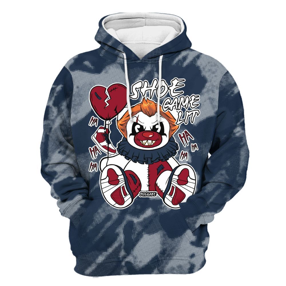 Hoodie To Match Retro Olympic 6s - Shoe Game Bear Abstract Halftone All Over Print