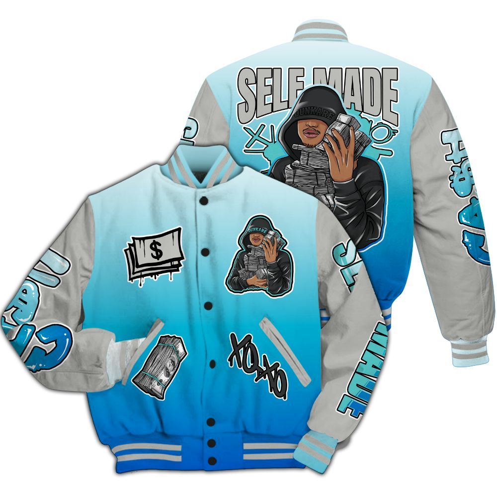 Varsity Jacket To Match Air Max One Block Down Blue - Selfmade Unique All Over Print