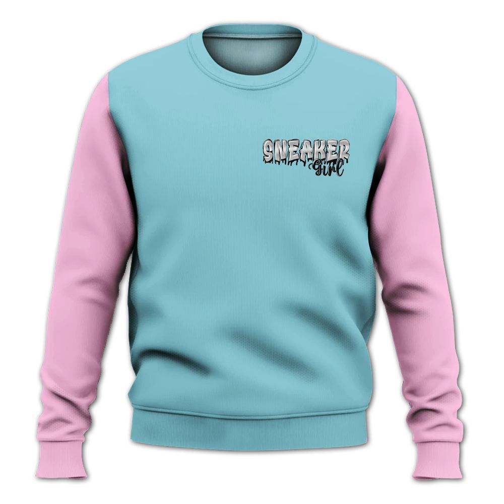 Sweatshirt To Match SB Dunk Low Visty - Custom Name Sneaker Girl Money All Over Print