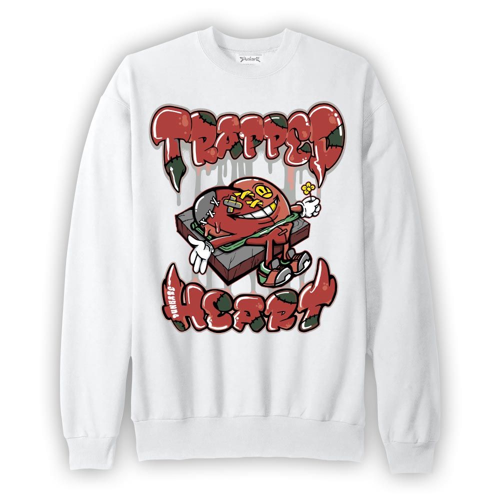 Sweatshirt To match Dune Red 13s Sweatshirt - Trapped Heart Graphic Graphic