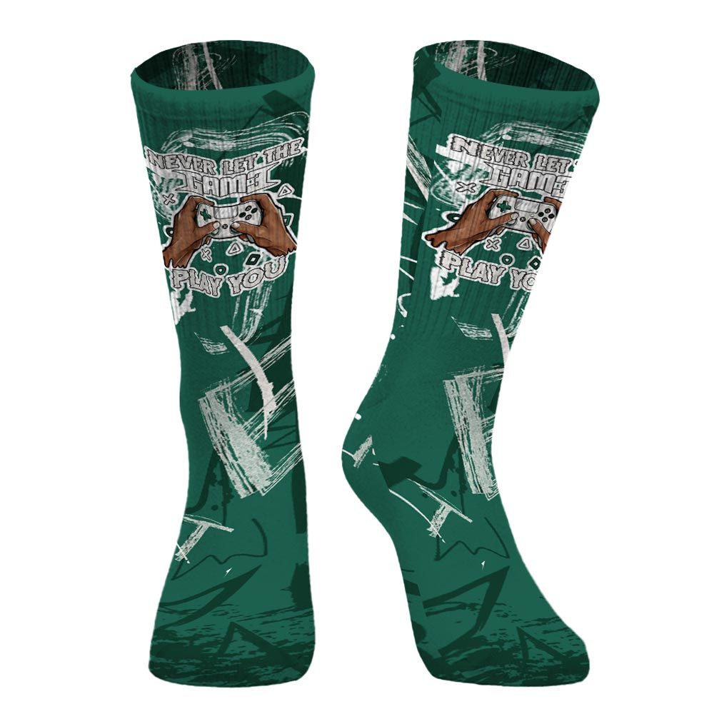 Sock To Match Oxidized Green 4s - PlayGame Human Messyz