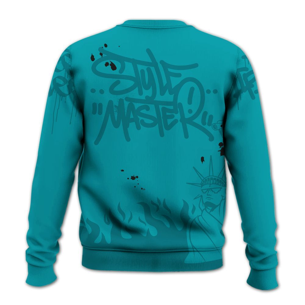 Sweatshirt To Match Air Griffey Max Aquamarine 1s - Graphic Fck Around Find Out All Over Print