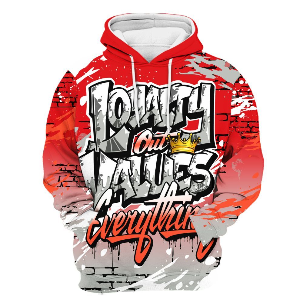 Hoodie To Match Air Max 1 86 Cosmic Clay - Values Of Loyalty Drip All Over Print