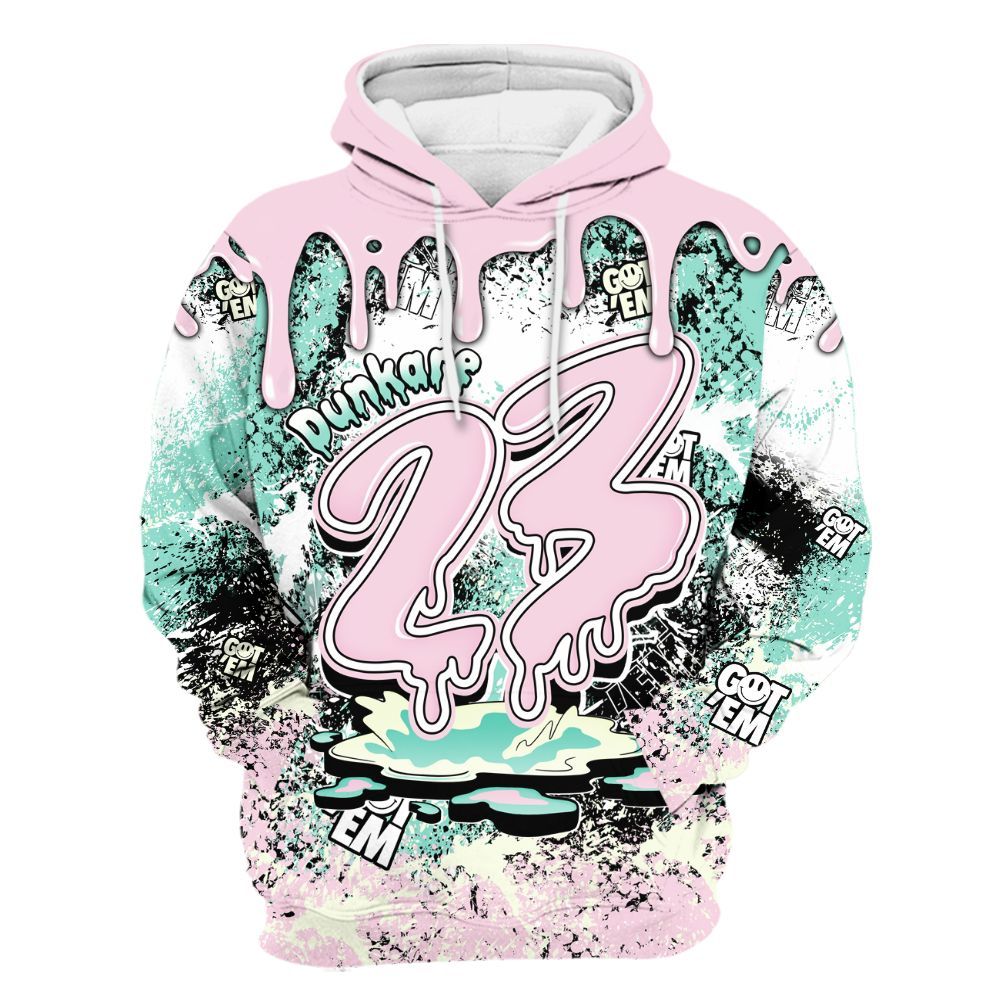 Hoodie To Match Retro Easter 5s - Dripping 23 Drip All Over Print