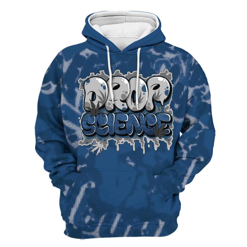 Hoodie To Match High OG Midnight Navy 1s - Drop Science Street All Over Print