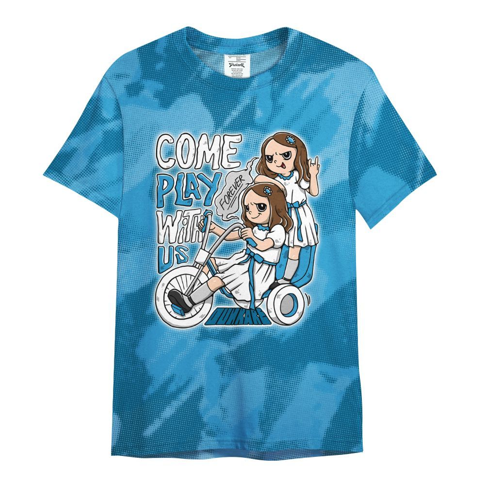 Shirt To Match Powder Blue 9s - Come Hangout Halloween Abstract Halftone All Over Print