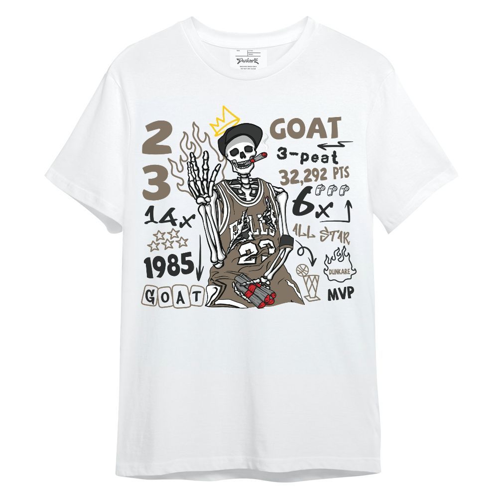 Shirt To Match Low OG Dark Mocha 1s - Number 23 G.0.A.T Streetwear Unisex Shirt