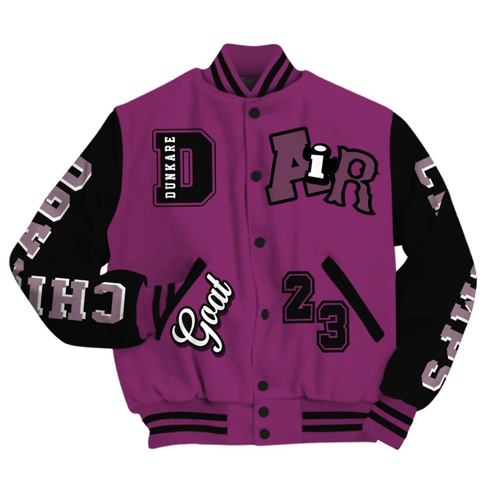 Varsity Jacket To Match Air Max Sunder Gore Tex Bold Berry - AIR Number 23 GOAT All Over Print