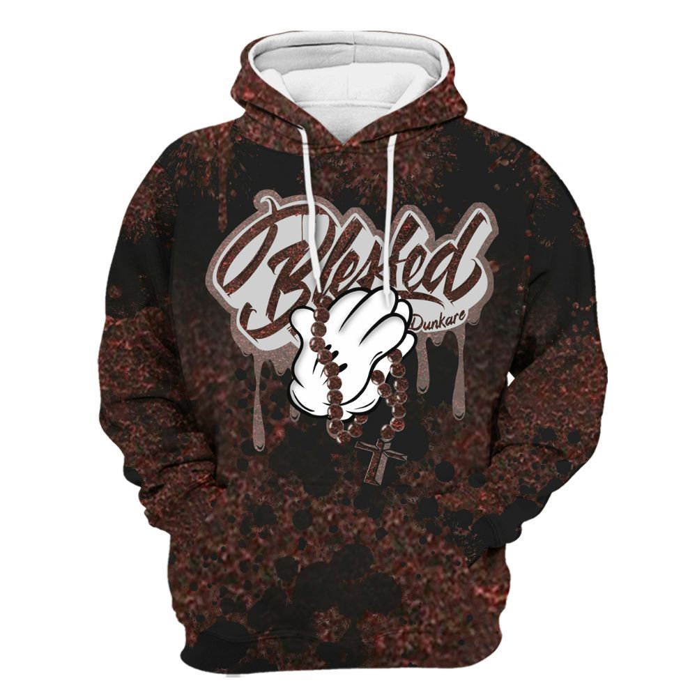 Hoodie To Match Air Force 1 Low Halloween Skull 2024 - God Blessed Ink Drip All Over Print