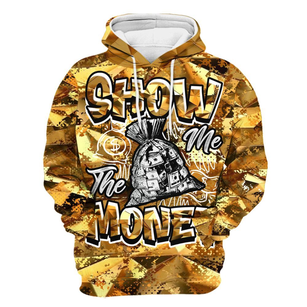 Hoodie To Match NET Gold 4s - Show Me The Money Retro All Over Print