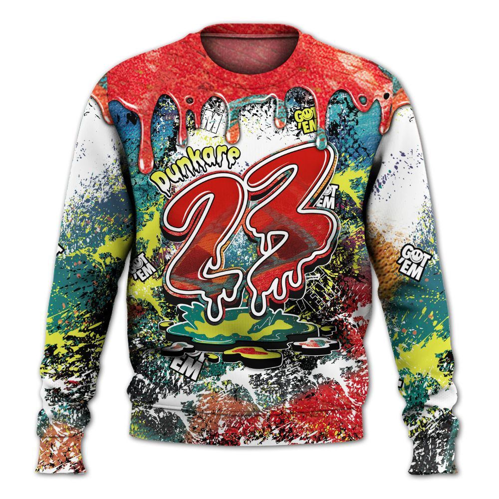 Sweatshirt To Match Kobe 8 What The - Dripping 23 Drip All Over Print