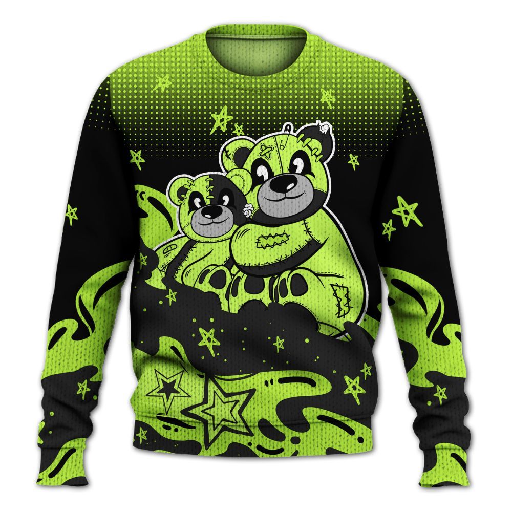 Knitted Sweater To Match Air Force 1 Low Dance Volt - Sincere Fondness Bear Stars