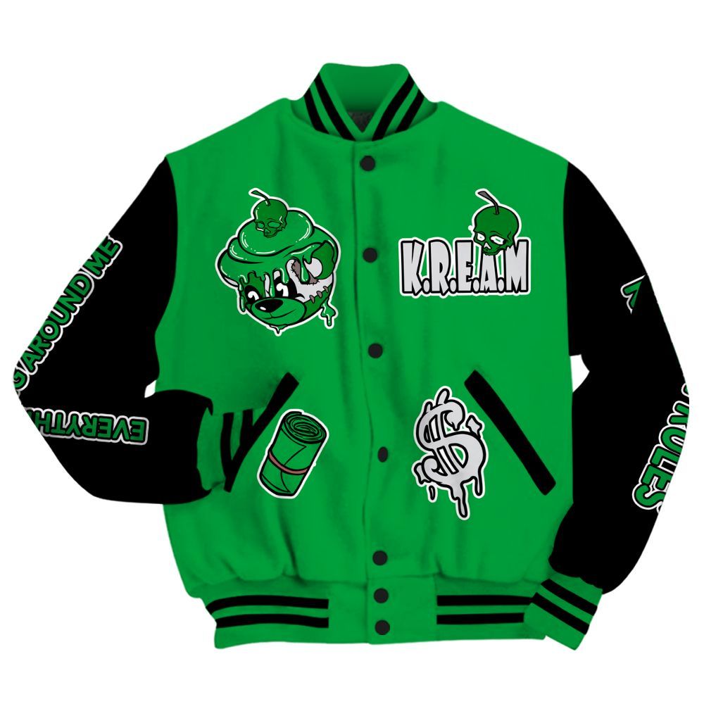 Varsity Jacket To Match Low Lucky Green 1s - Loot Bear All Over Print