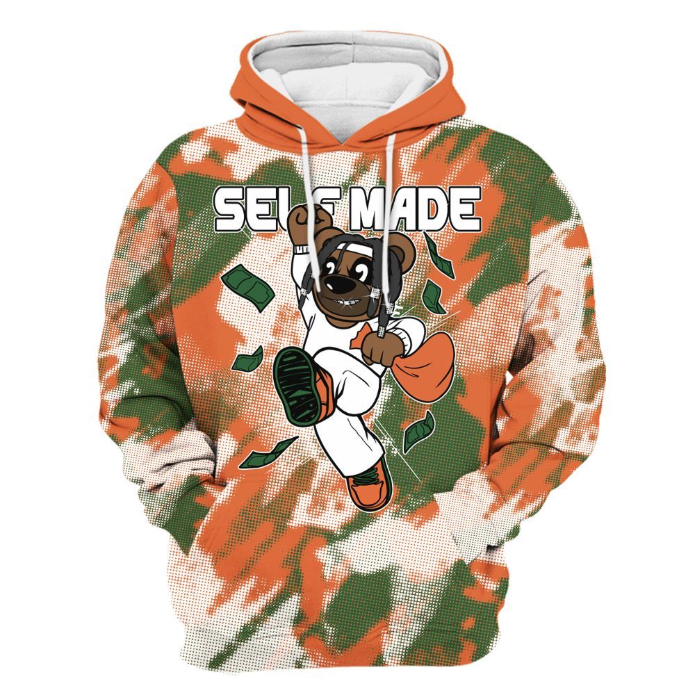 Hoodie To Match Low Miami 5s - Autonomous Bear Abstract Halftone All Over Print