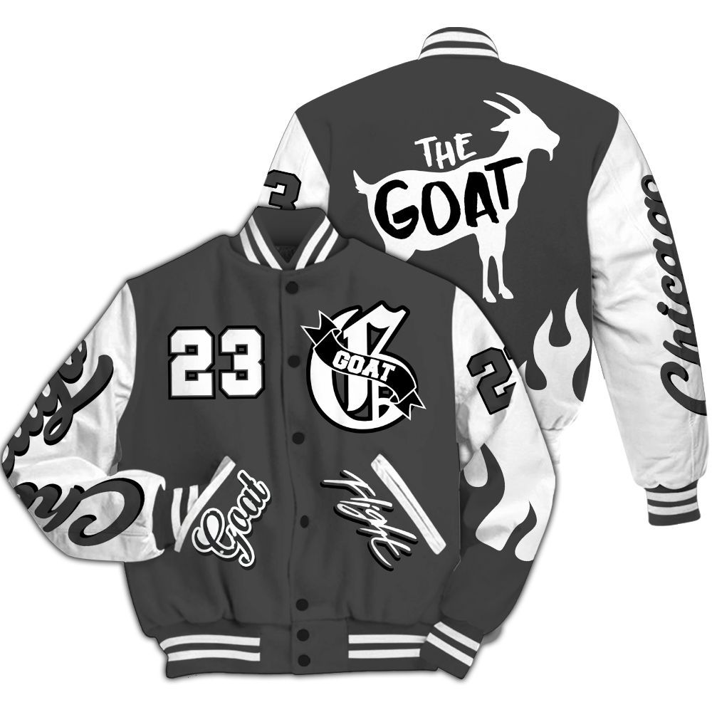 Varsity Jacket To Match Fear 4s - G.O.A.T Flight Streetwear Graphic All Over Print
