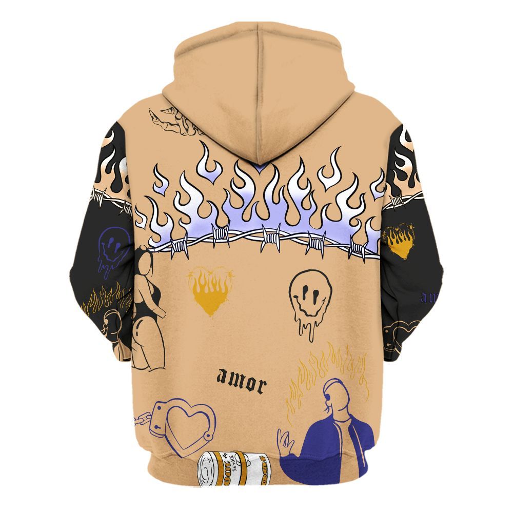 Hoodie To Match SE Afrobeats 7s - Snake Trust No One All Over Print