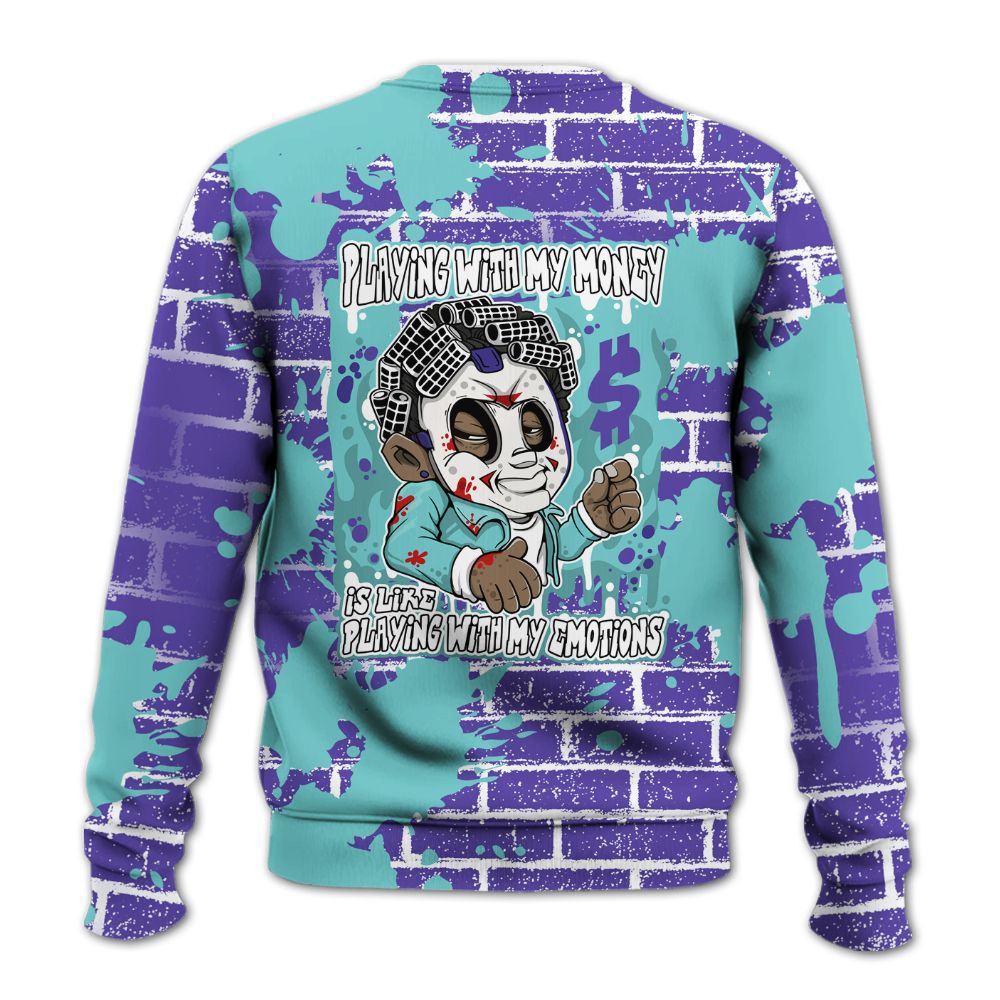 Sweatshirt To Match Low Hornets 1s - Playing With My Money Graphic Halloween All Over Print