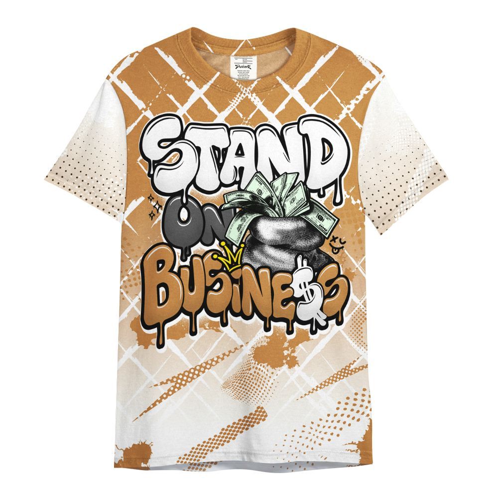 Shirt To Match Dunk Low Nature Wheat Suede - Halftone Stand Business Dripping All Over Print