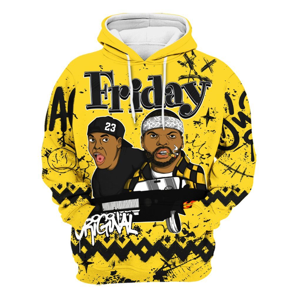 Hoodie To Match Retro Thunder 4s - Friday Sneaker Crayon All Over Print