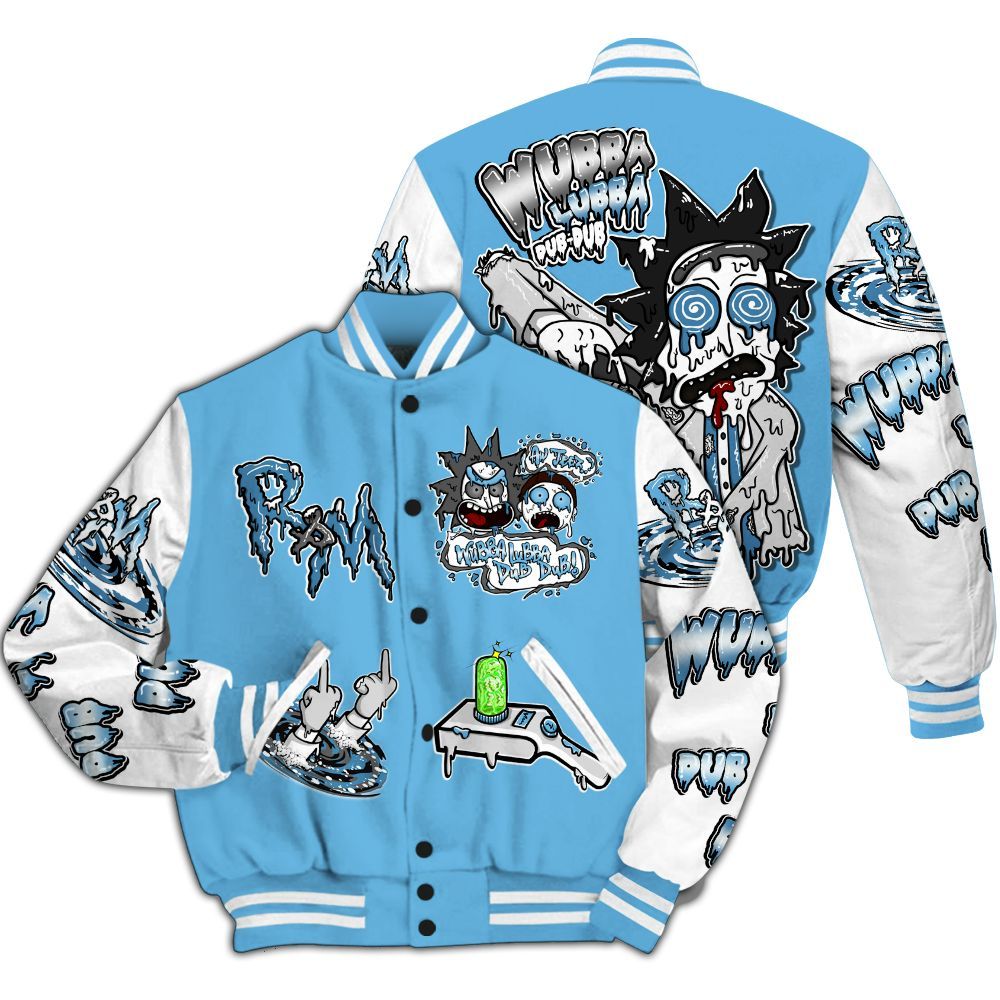 Varsity Jacket To Match Melo 12s - Wubba Rick Drip All Over Print