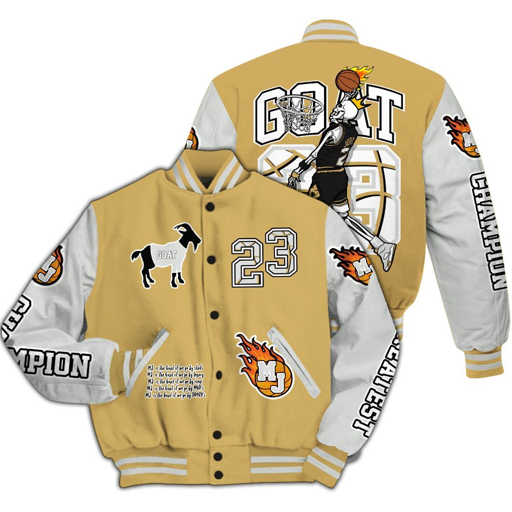 Varsity Jacket To Match Craft Paris 6s - 23 G.0.A.T Jump Up Basketball All Over Print