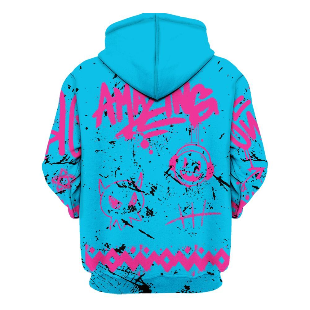 Hoodie To Match Tokyo Nights Stewie 3s - Friday Sneaker Crayon All Over Print