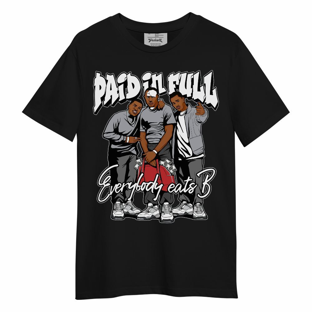 Shirt To Match White Cement 4s - Paid In Full Money