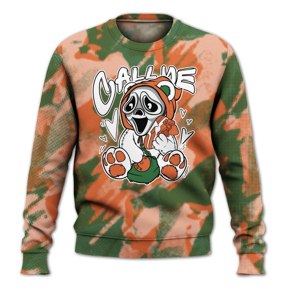 Sweatshirt To Match Low Miami 5s - Call Me Bear Abstract Halftone All Over Print