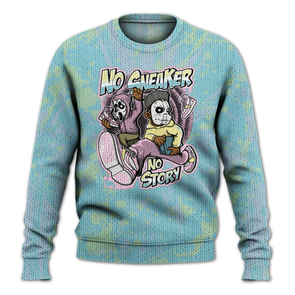 Knitted Sweater To Match SB Dunk Low Visty - Sneakers Make Story Graphic Luxury