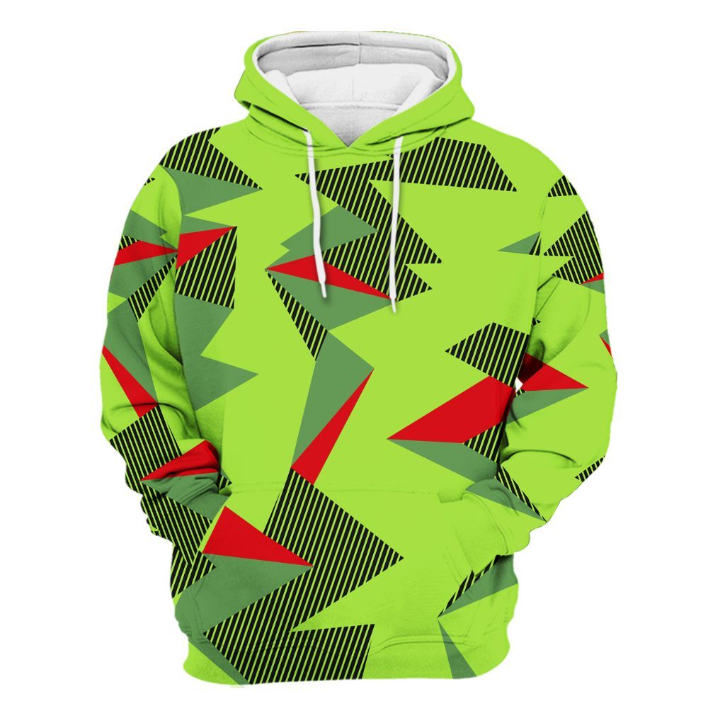 Hoodie To Match Kobe 6 SE Grinch - Geometric Camouflage Pattern All Over Print