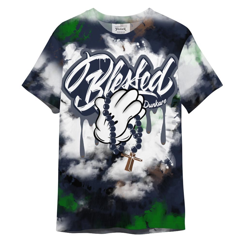 Shirt To Match Midnight Navy 13s - God Blessed Dripping Shirt Outfit 1505 NCT