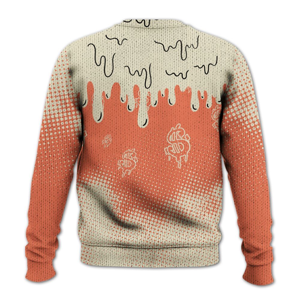 Knitted Sweater To Match DJ Khaled Crimson Bliss 5s - Loot Bear Unique Drip